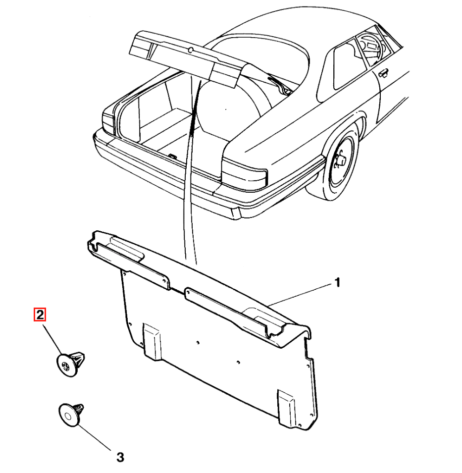 Jaguar XJS Trunk Lid Carpet oder Liner Fastener Set Of 5 alle Farben GHE3680AALFD