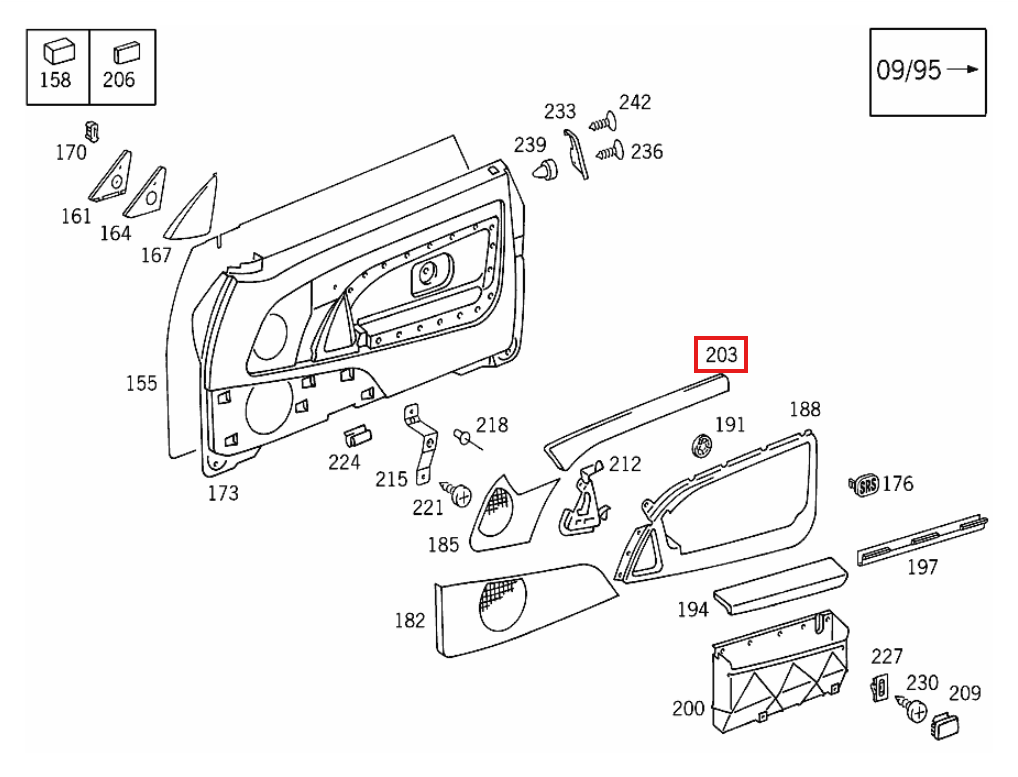 Mercedes R129 Door Card Wooden Verkleidung Set of 2 Left And Right Zebrano / Walnut A1297200722 A1297200822