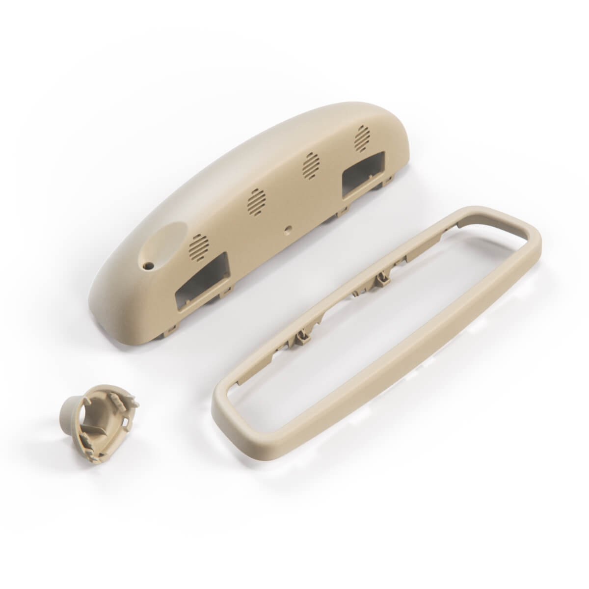 Mercedes R230 / W215 / W220 Rear - View Mirror Abdeckung – Complete A2208102017 A2208103517 (Version 1) - Kieselbeige