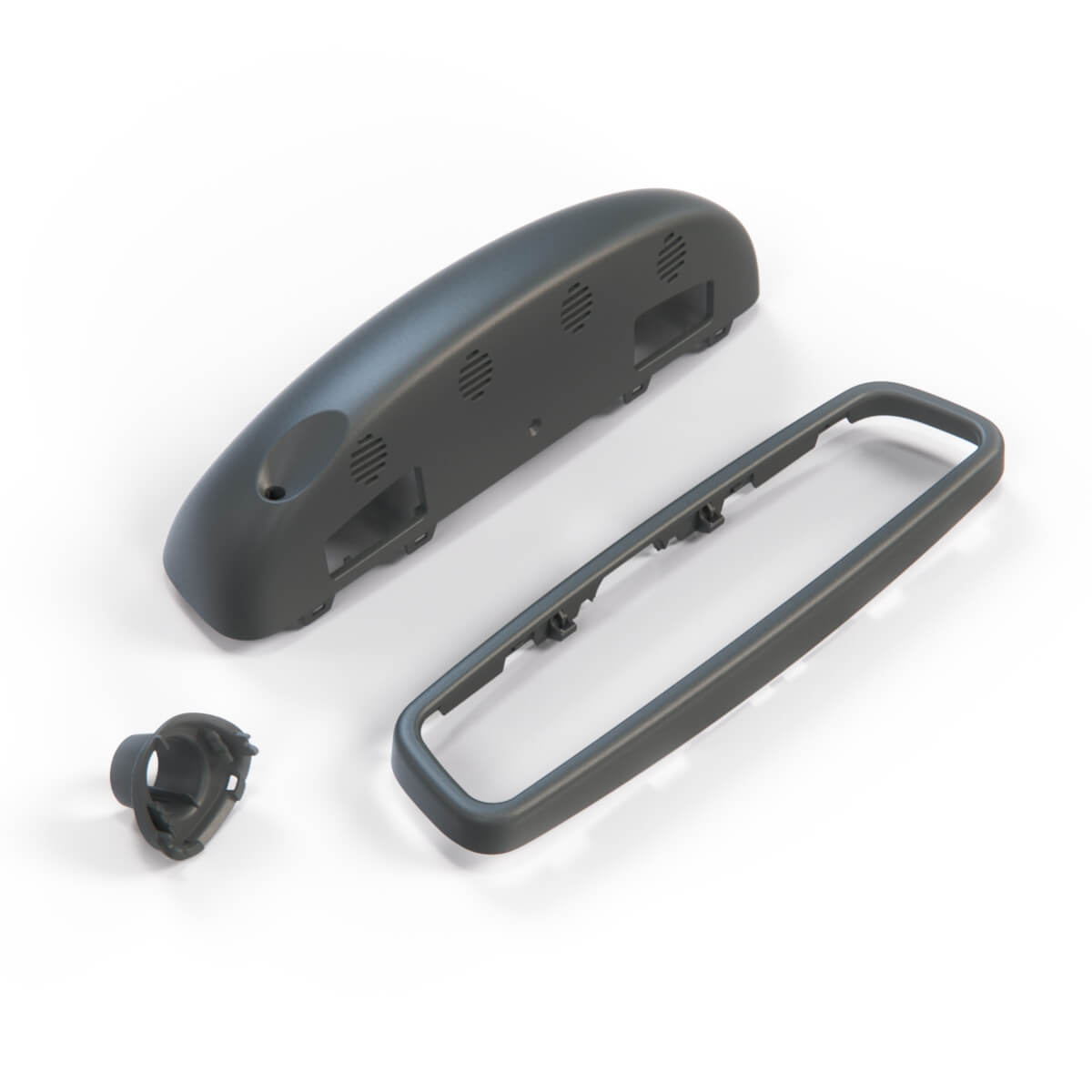 Mercedes R230 / W215 / W220 Rear - View Mirror Abdeckung – Complete A2208102017 A2208103517 (Version 1) - Graphit (Grafit)