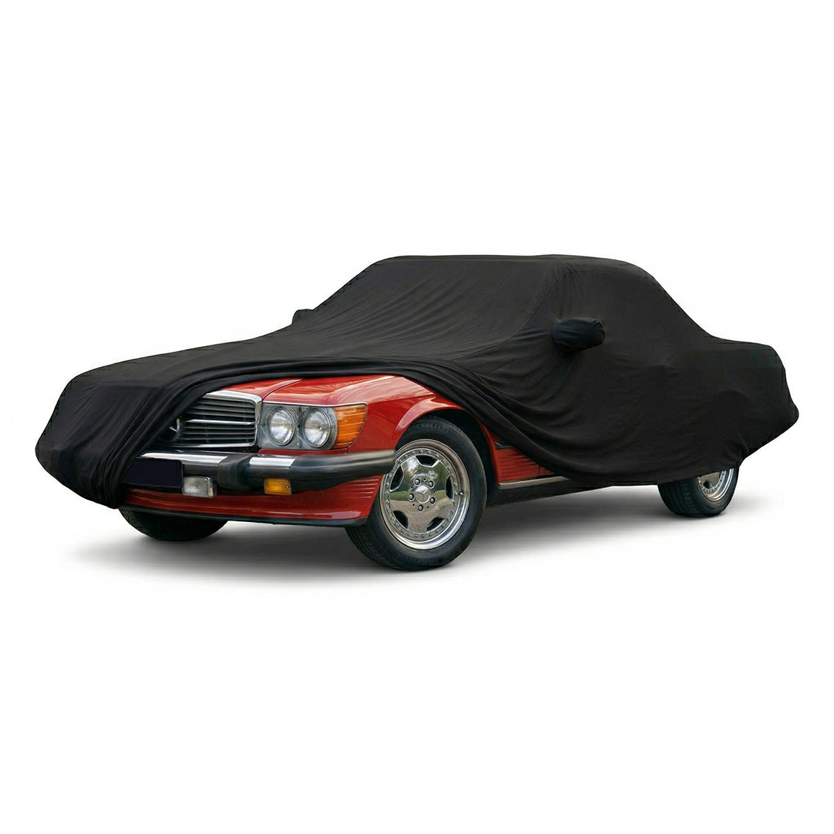 Mercedes SL R107 US Version Ultra Soft Elastic Protective Indoor Car Abdeckung schwarz