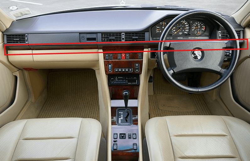 Mercedes W124 Set Of 4 Dashboard Wood Verkleidung Panels LHD Or RHD 4 Wood Type A1246802271 A1246805071 A1246805271 A1246802471