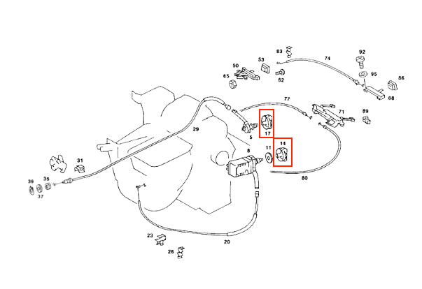 Mercedes W123 W123 Knopf Heater Operation Set of 3 A1238300485 / A1238200192
