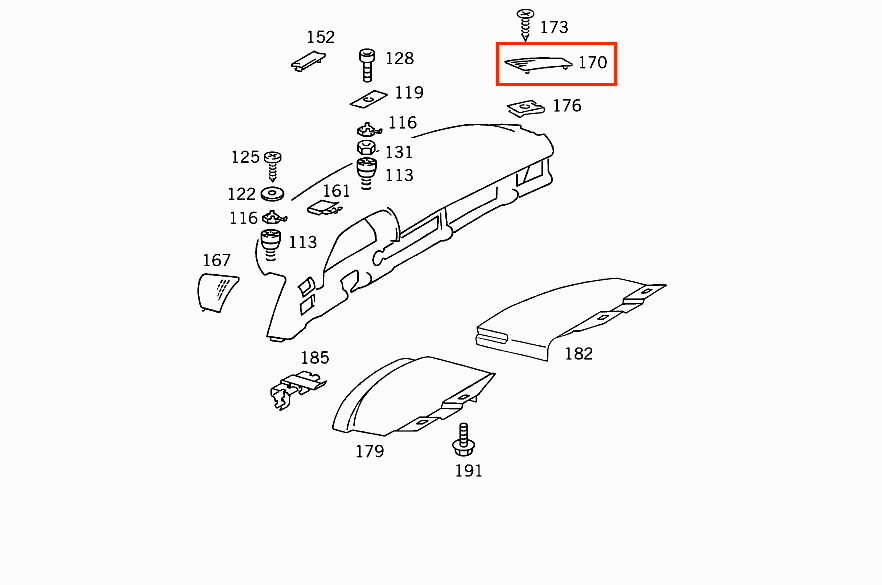 Mercedes W126 Front Speaker Abdeckung links/rechts (Mercedes A1266806739, A1266806639, SE, SEC)