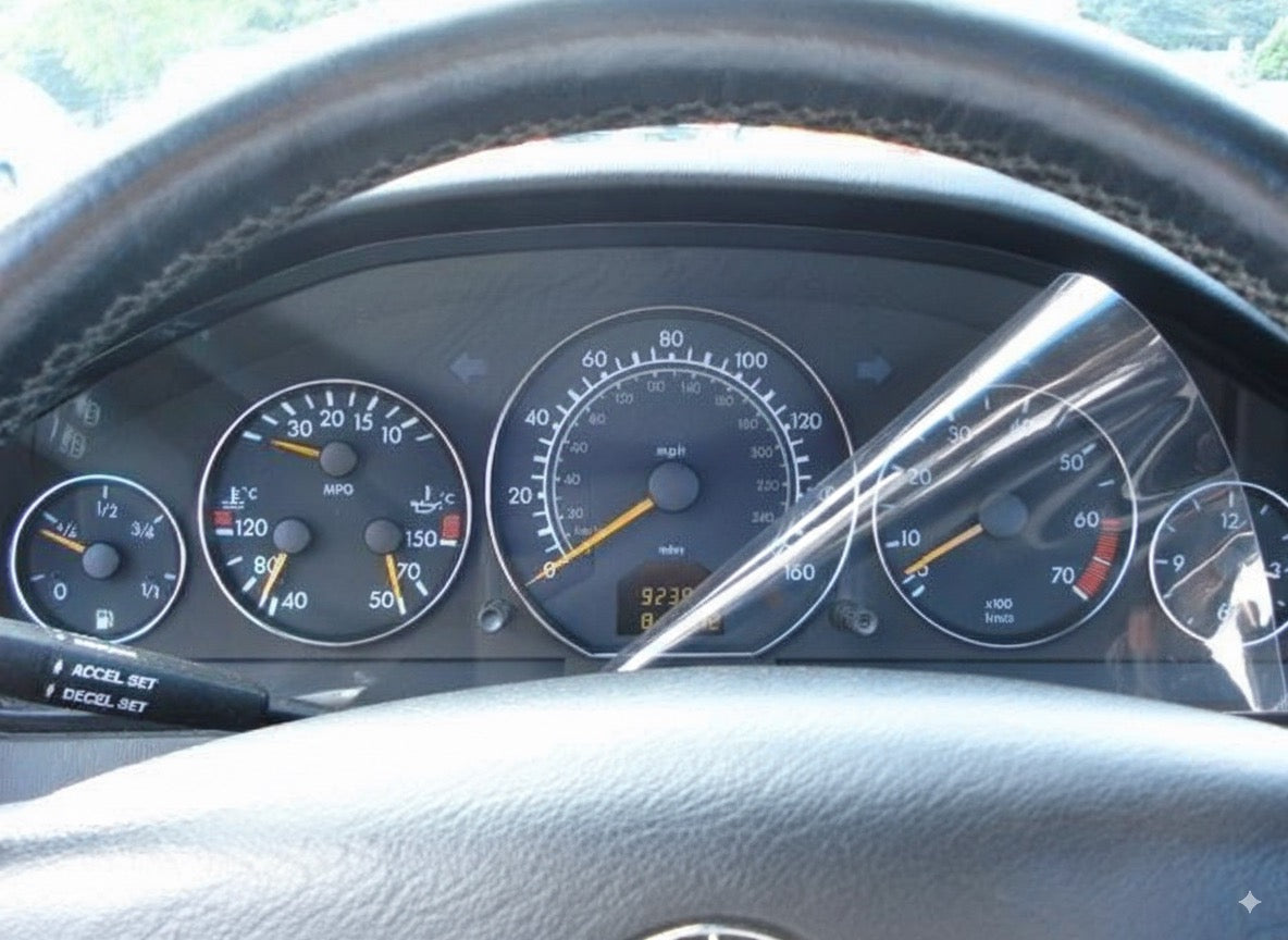 Mercedes R129 SL - PPF Paint Protection Film Precut - Instrument Cluster protection