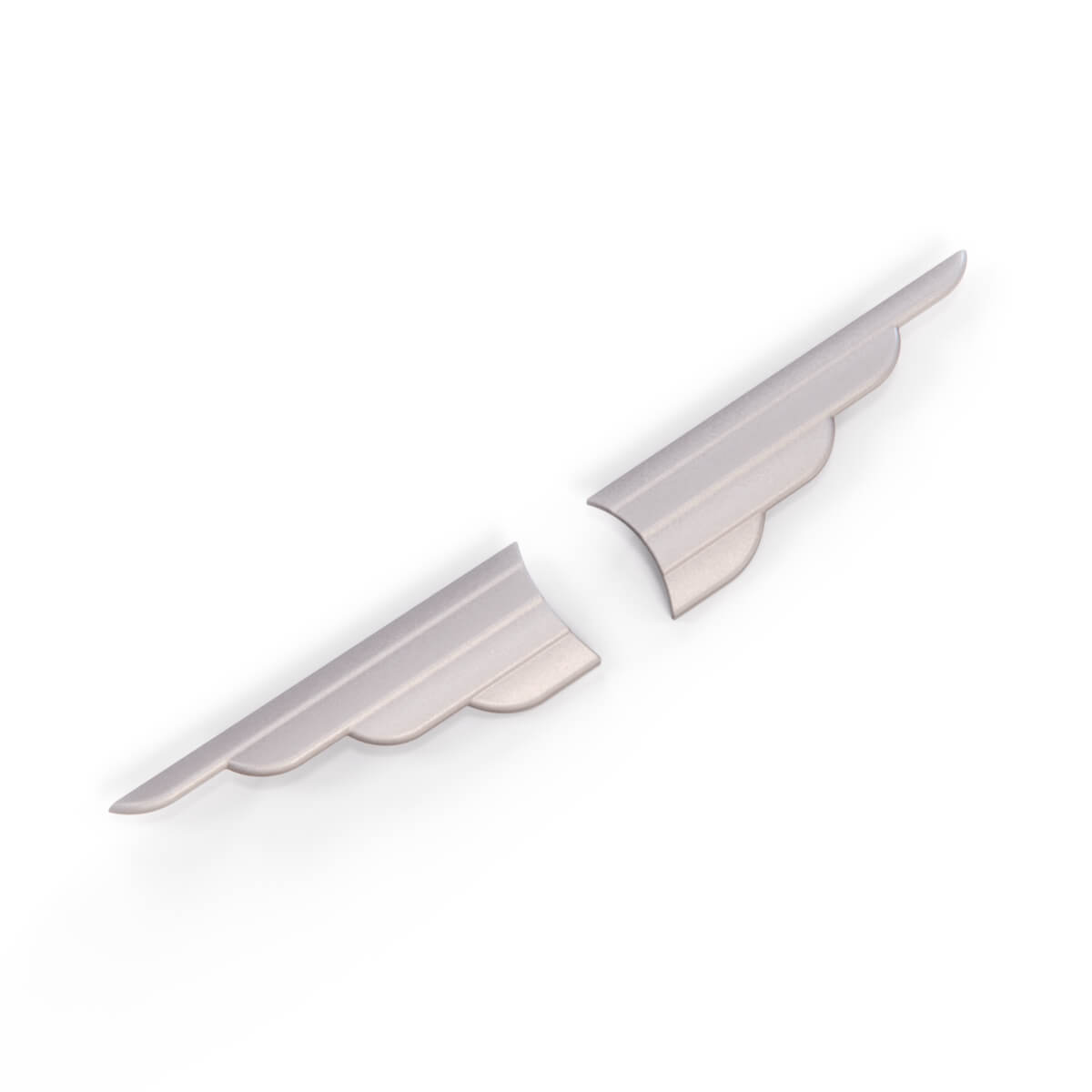 Jaguar XJ Series 1 Tailgate Kofferraum Lock Wings Emblem 309090 / 309089 / 142.249 – Standard