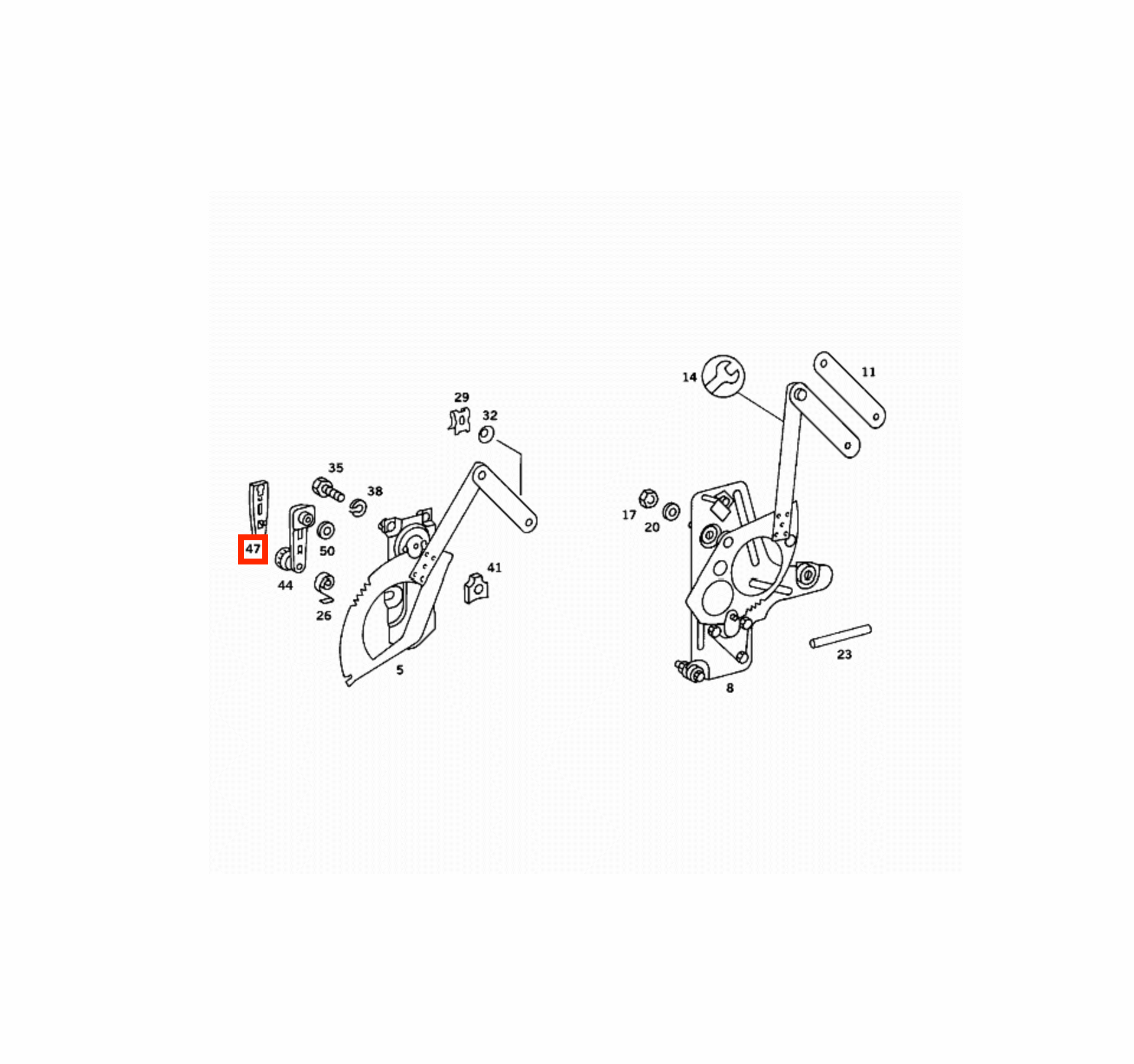 Mercedes R107 / W113 / W114 / W115 / W116 / W123 Window Crank Decor Verkleidung Set Of 2 A1237600120