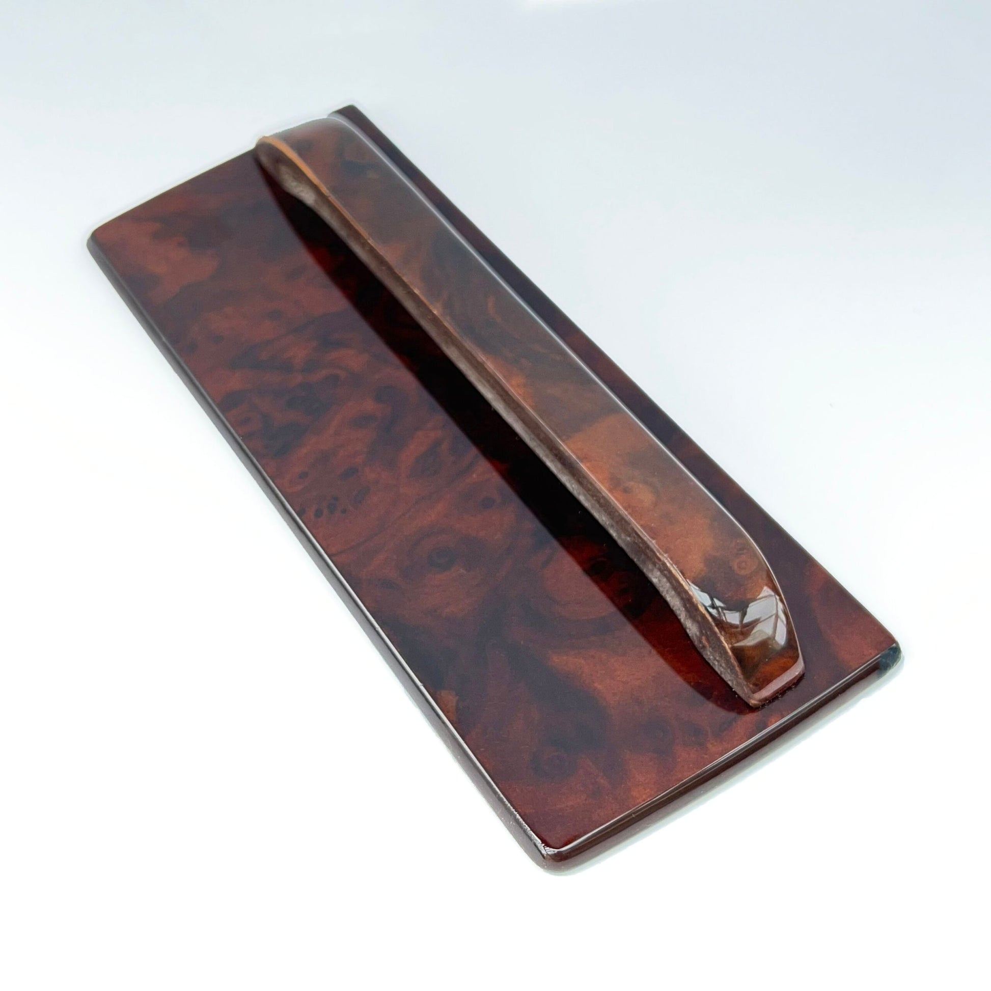 Mercedes SL R107 W107 C107 Ashtray Panel Wood Verkleidung Zebrano / Walnut