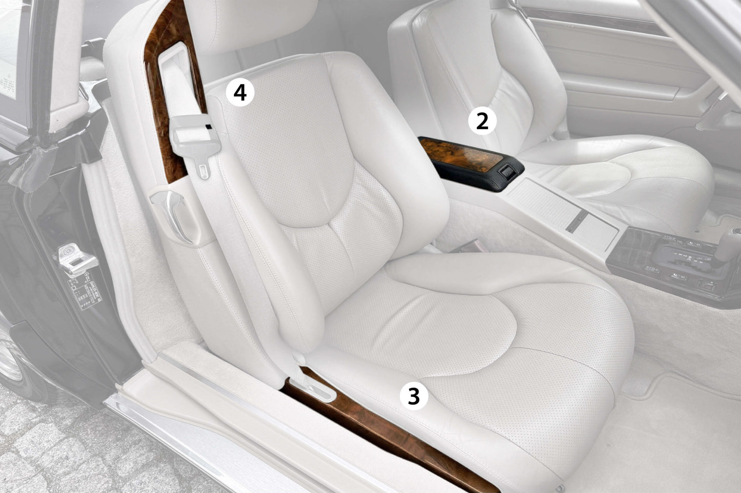 Mercedes SL R129 Wooden Decor Verkleidung Custom / Exclusive Set 6 Elements