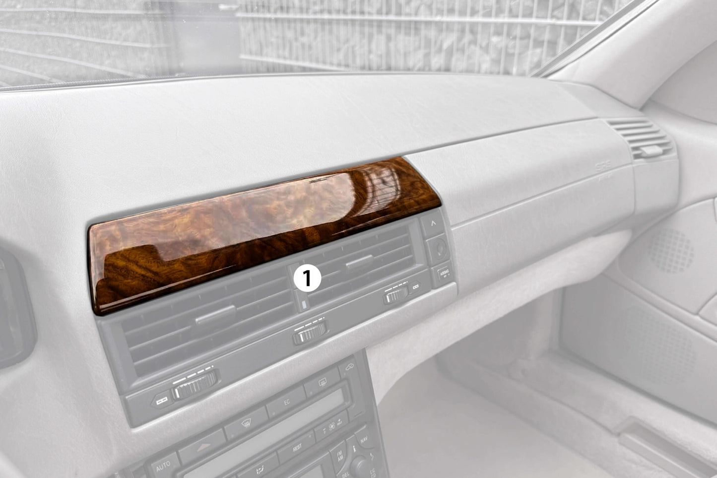 Mercedes SL R129 Wooden Decor Verkleidung Custom / Exclusive Set 6 Elements