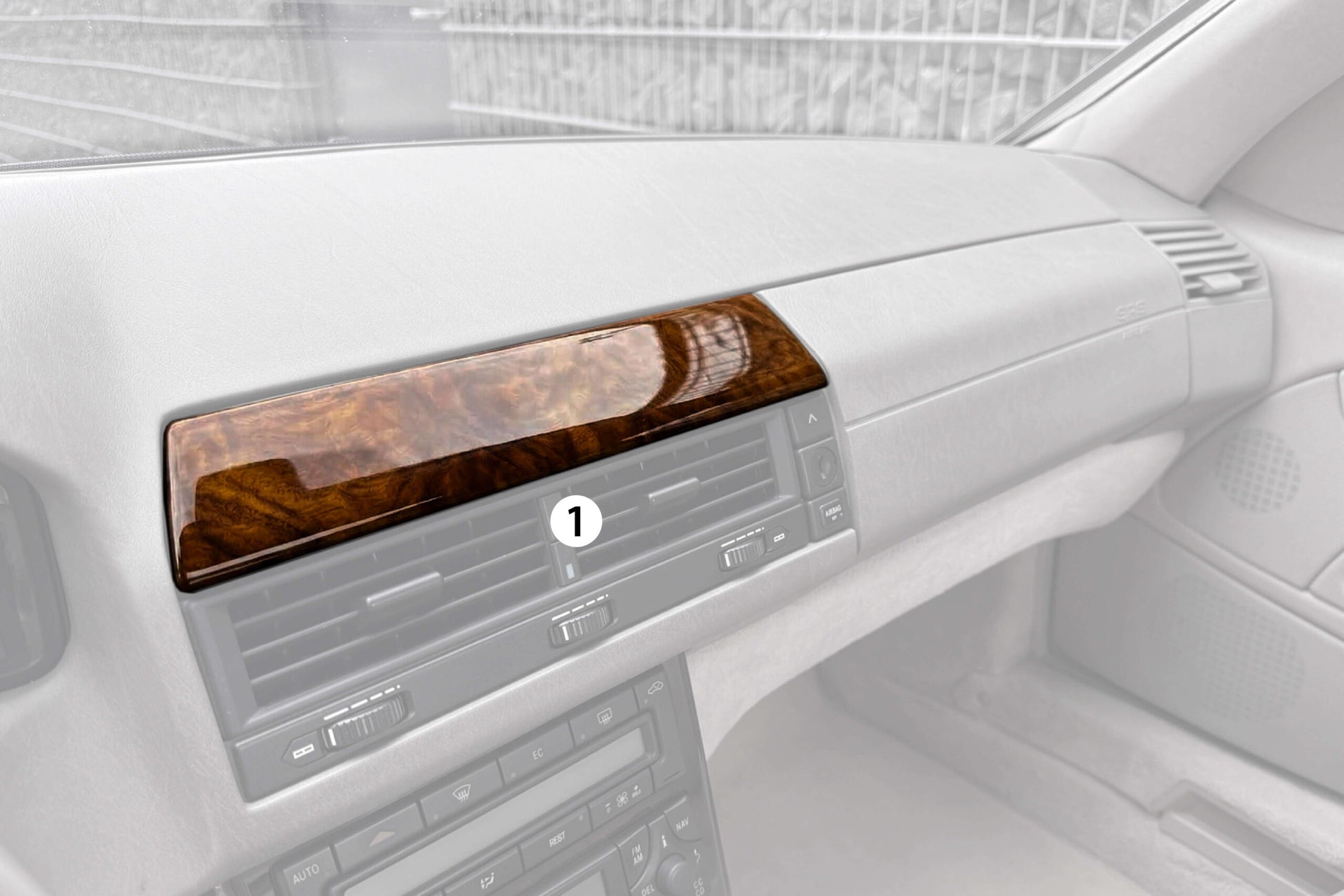 Mercedes SL R129 Wooden Decor Verkleidung Custom / Exclusive Set 6 Elements