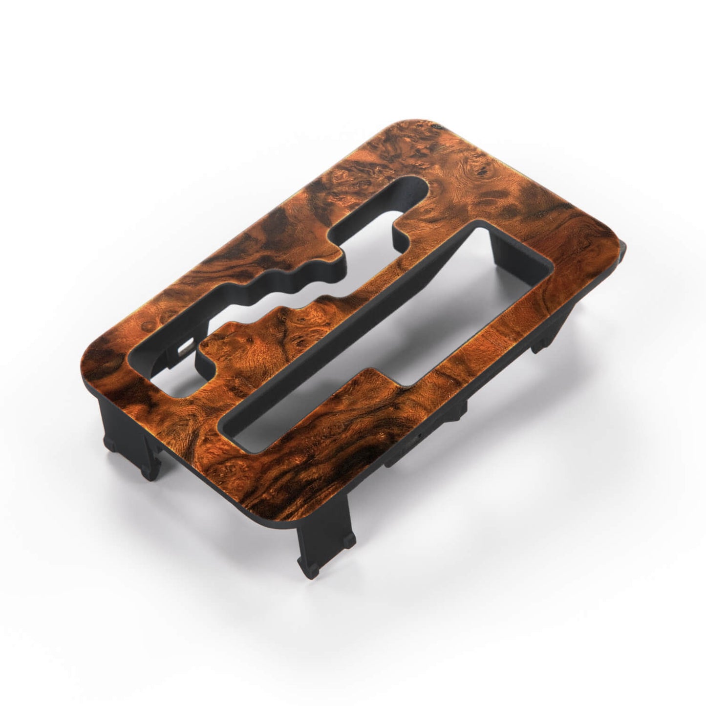 Mercedes SL R129 LHD 5 Speed Wooden Shifter Lever Verkleidung Light Burl Walnut / Dark Burl Walnut A1292670947