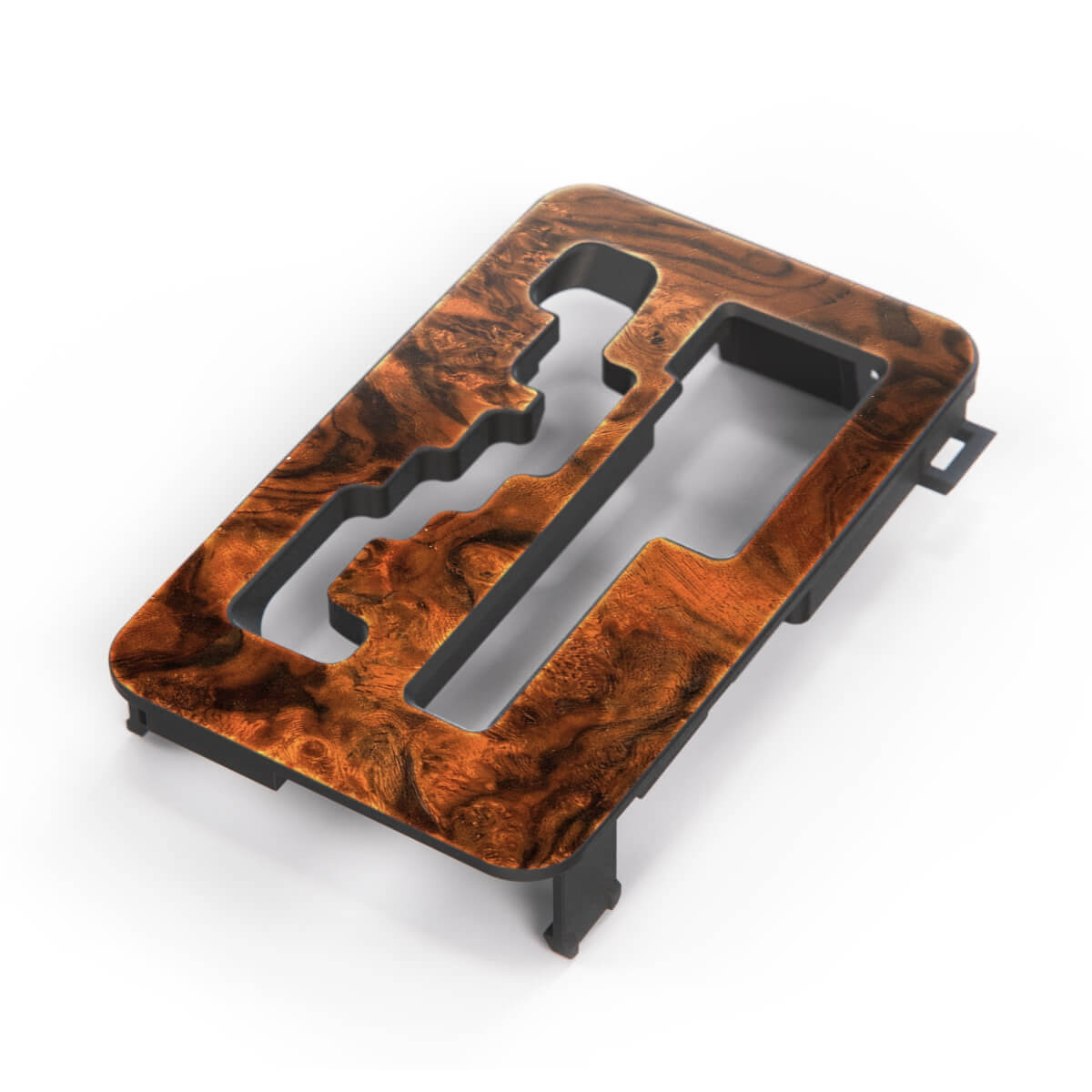 Mercedes W126 SE / SEL / SEC LHD Wooden Shifter Lever Verkleidung Light Burl Walnut / Dark Burl Walnut A1262671047