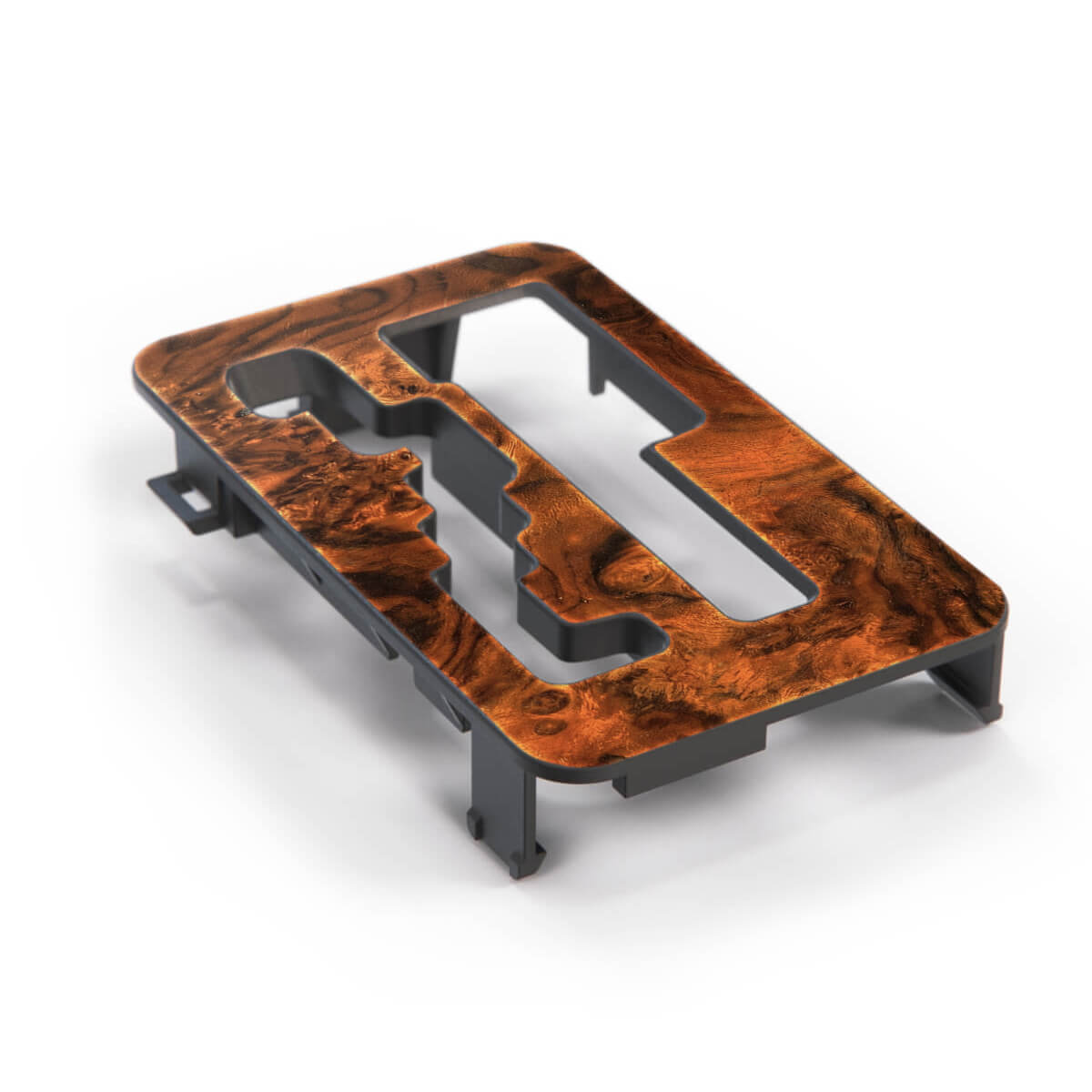 Mercedes W126 SE / SEL / SEC LHD Wooden Shifter Lever Verkleidung Light Burl Walnut / Dark Burl Walnut A1262671047