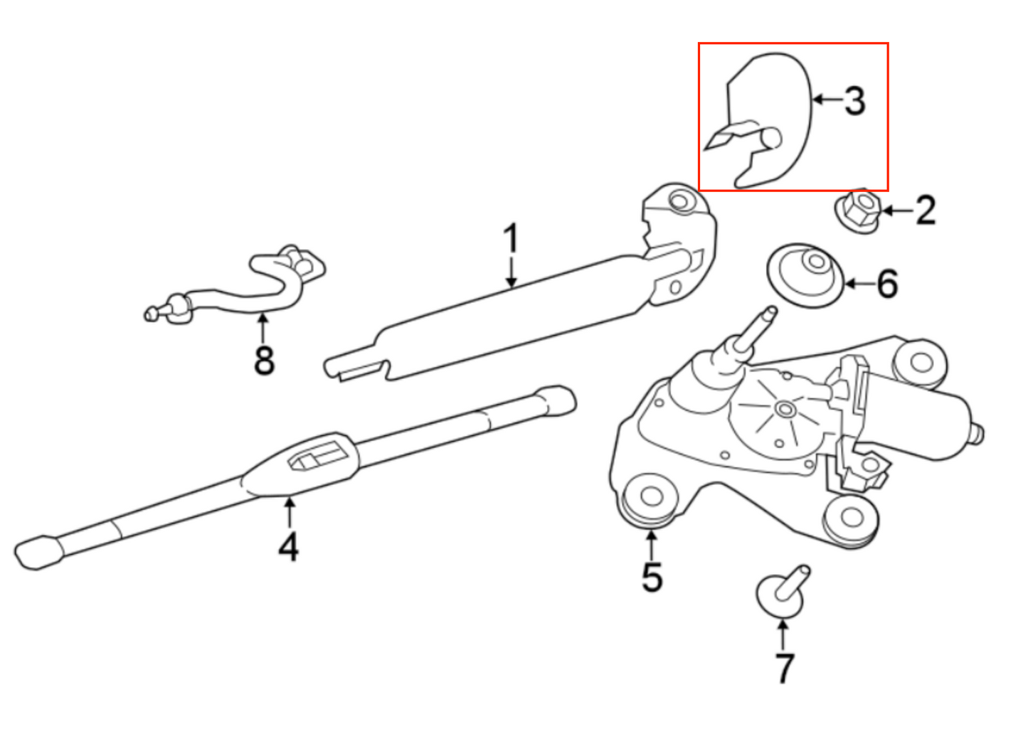 Jaguar F-Pace hinten Wiper Arm Abdeckung Black T4A7965