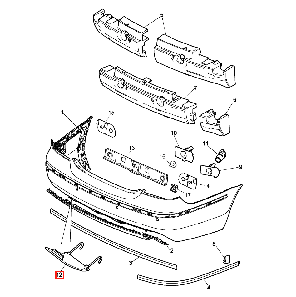 Jaguar S-Type hinten Stoßfänger Abschleppöse Abdeckung Flap Primed XR846179