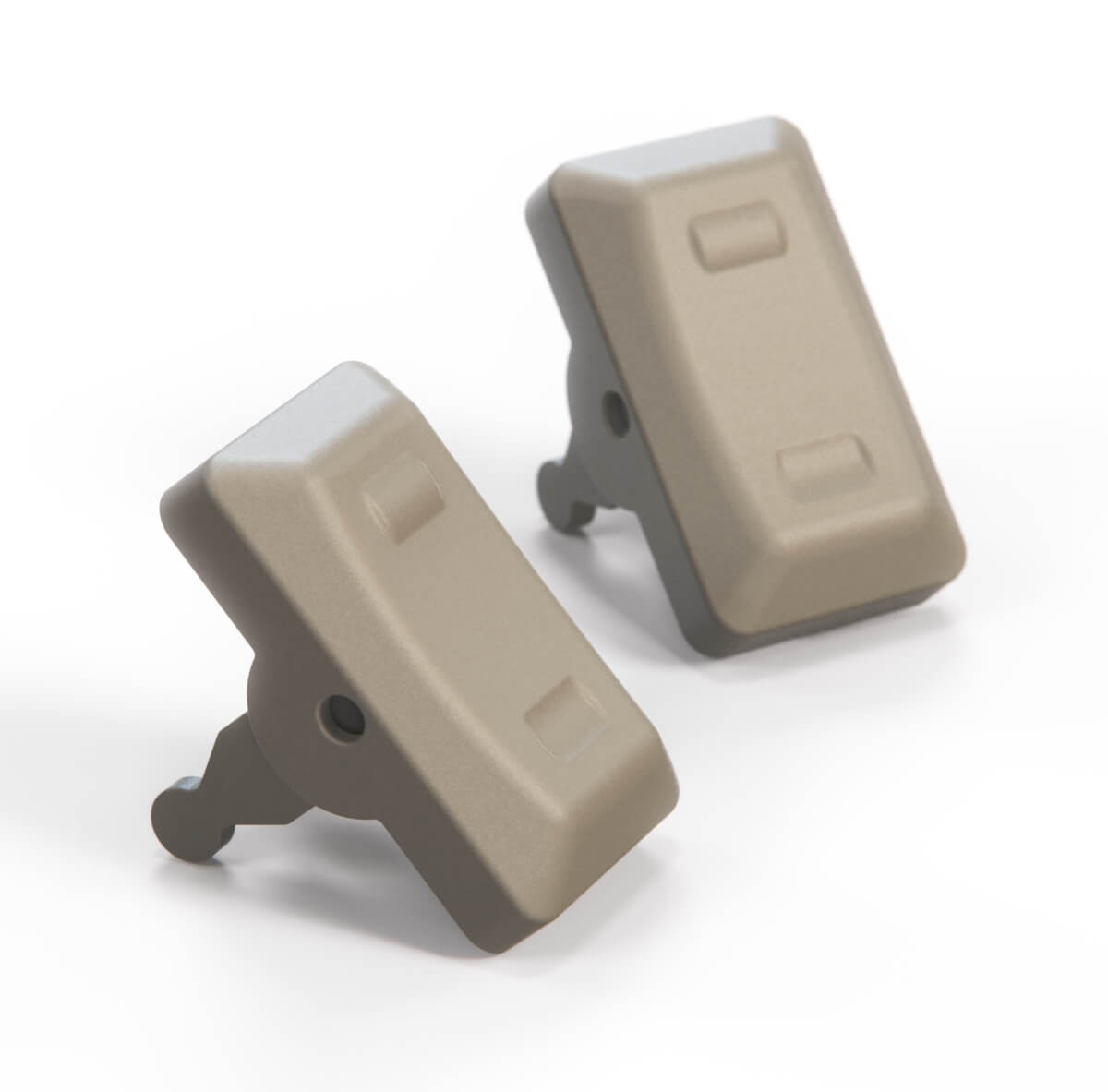 Jaguar S-Type Seat Lumbar Adjustment Schalter 2er-Set XR81411 – Nimbus Gray
