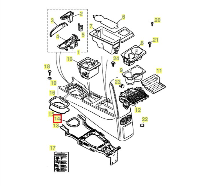 Jaguar S-Type X200 Mittelkonsole Parking Brake Finish Blende Chrome XR827725