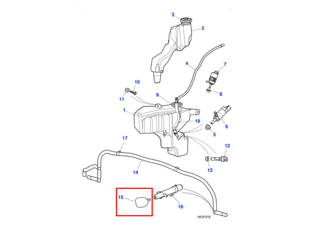 Jaguar X-Type FaceLift Scheinwerferreinigung Abdeckung links und rechts Scheinwerfer Wash Jet Primed C2S49829XXX / C2S49830XXX