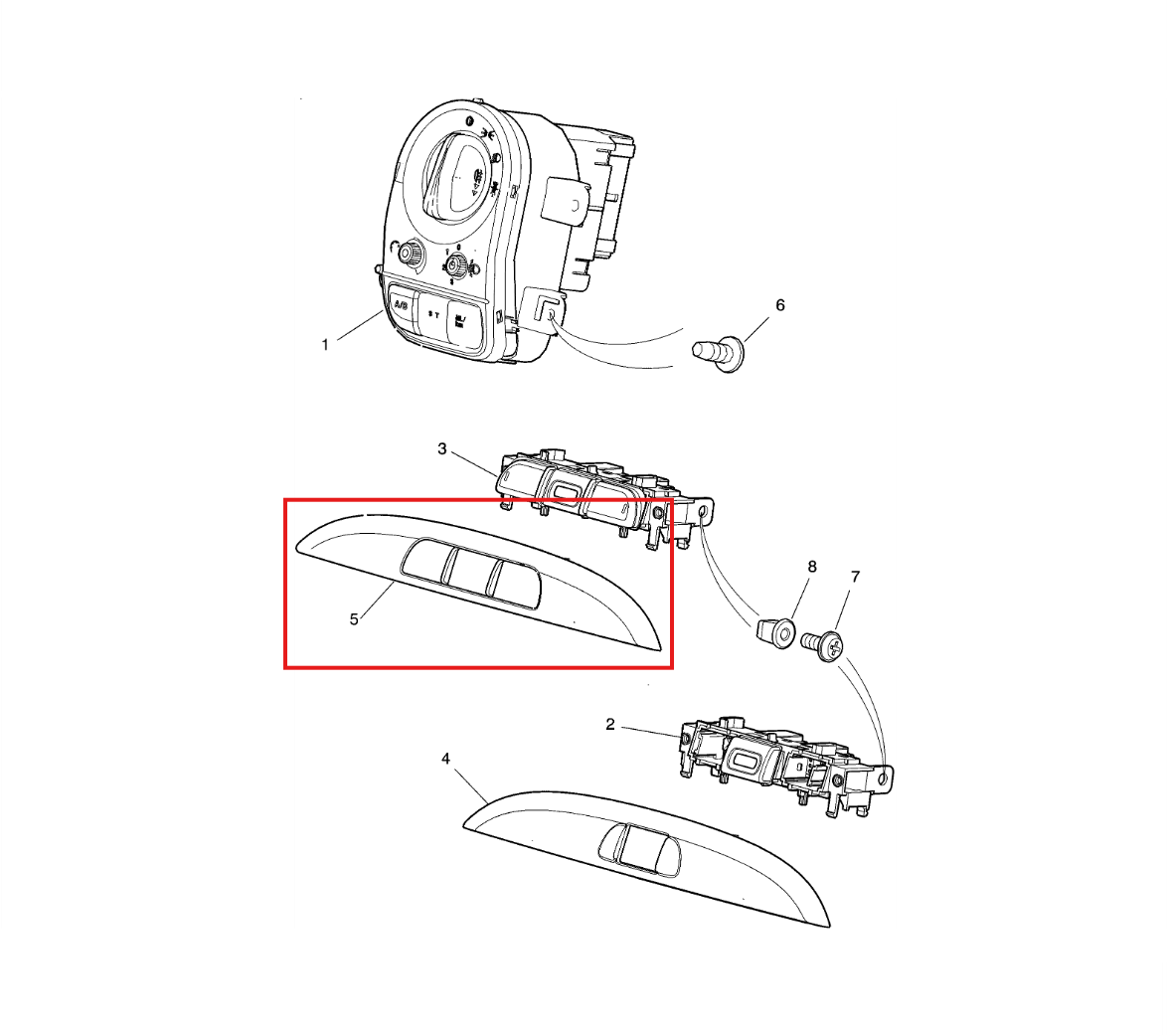 Jaguar X-type Armaturenbrett Schalterpack Blende C2S47496 / C2S51467