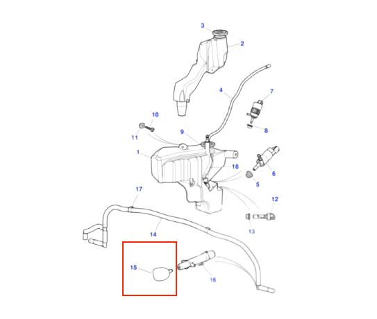 Jaguar X-Type Scheinwerferreinigung Abdeckung links und rechts Scheinwerfer Wash Jet Primed C2S13245XXX / C2S13246XXX