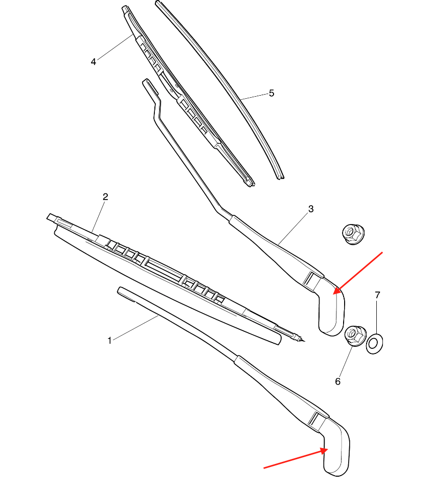 Jaguar X-Type Wiper Arm Abdeckung 2er-Set Black C2S1706