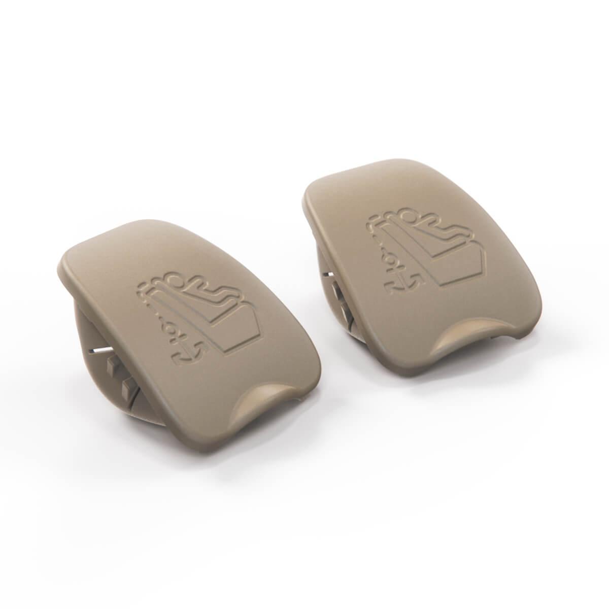 Jaguar X351 XJ / XF X250 hinten Seat Child Restraint Safety Hook Verkleidung Abdeckung 2er-Set alle Farben C2C22456 – Cream