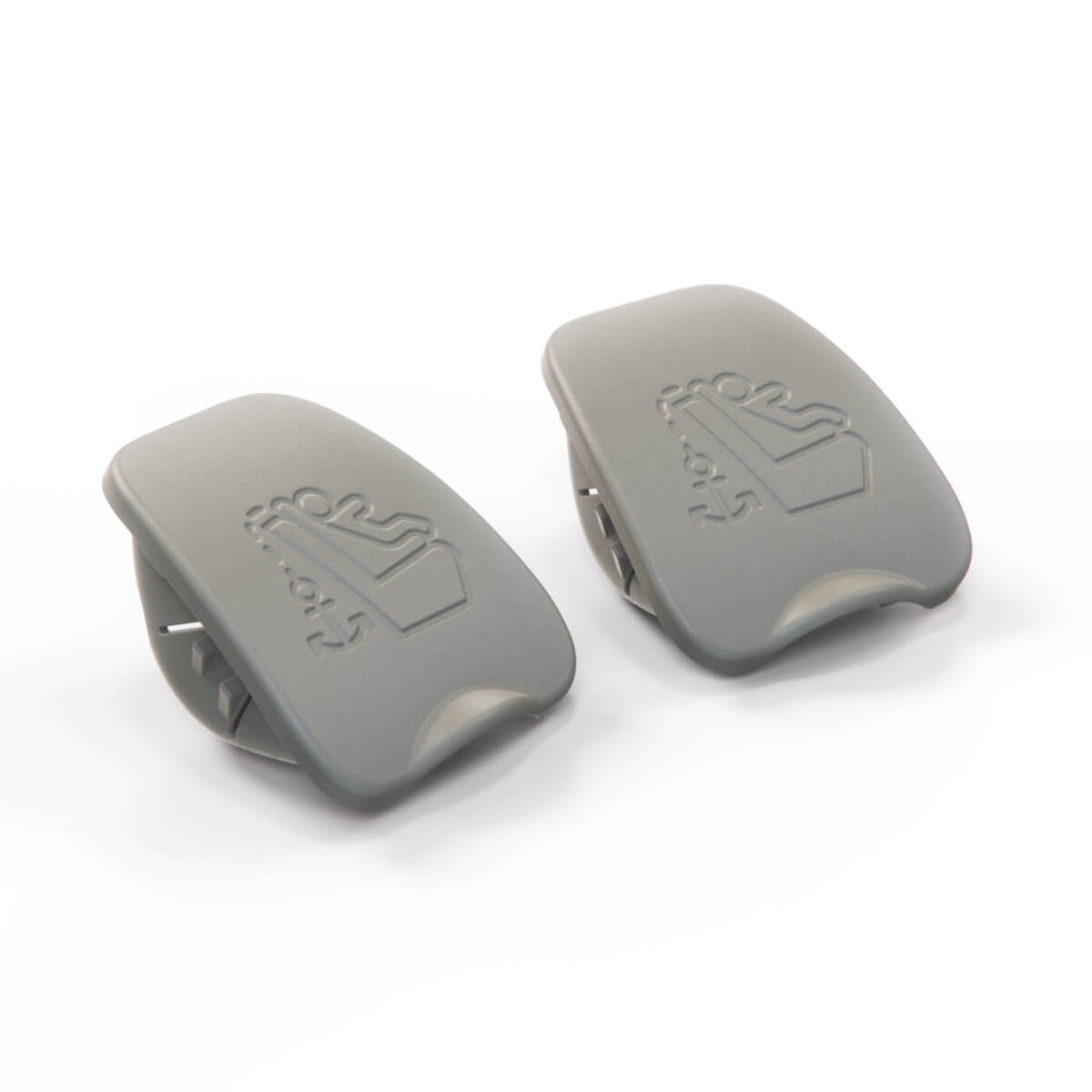 Jaguar X351 XJ / XF X250 hinten Seat Child Restraint Safety Hook Verkleidung Abdeckung 2er-Set alle Farben C2C22456 – Nimbus Gray