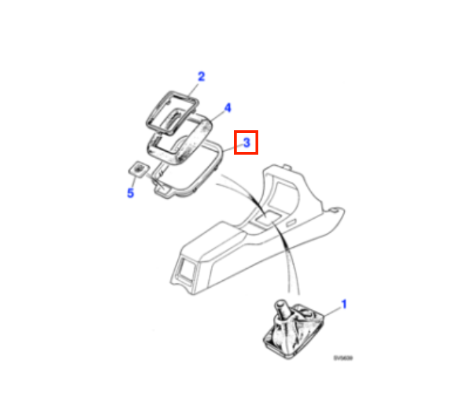 Jaguar XJ Center Schalthebel Plastic Blende Verkleidung Abdeckung Surround Black GNA7826