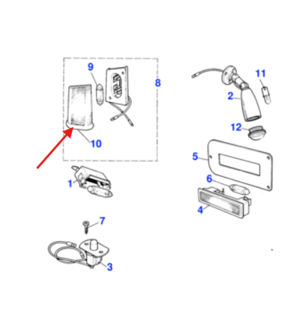 Jaguar XJ Courtesy Lamp Plastic Decor 2er-Set DAC4111 DAC4112