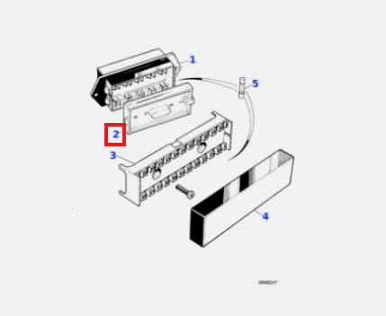 Jaguar XJ Series III Fuse Box Abdeckung Black AEU1568