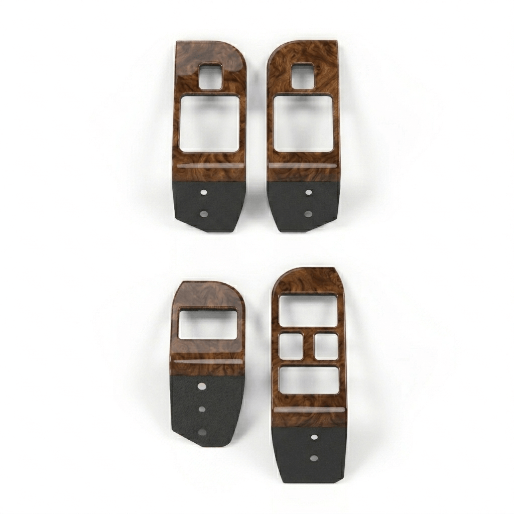 Jaguar XJ6 XJ12 X300 LHD Tür Ashtray und Schalter Wood Verkleidung Burr Walnut Set Of 4 GNA1385FA / GNA2827AA / GNA1384DA / GNA2826AA