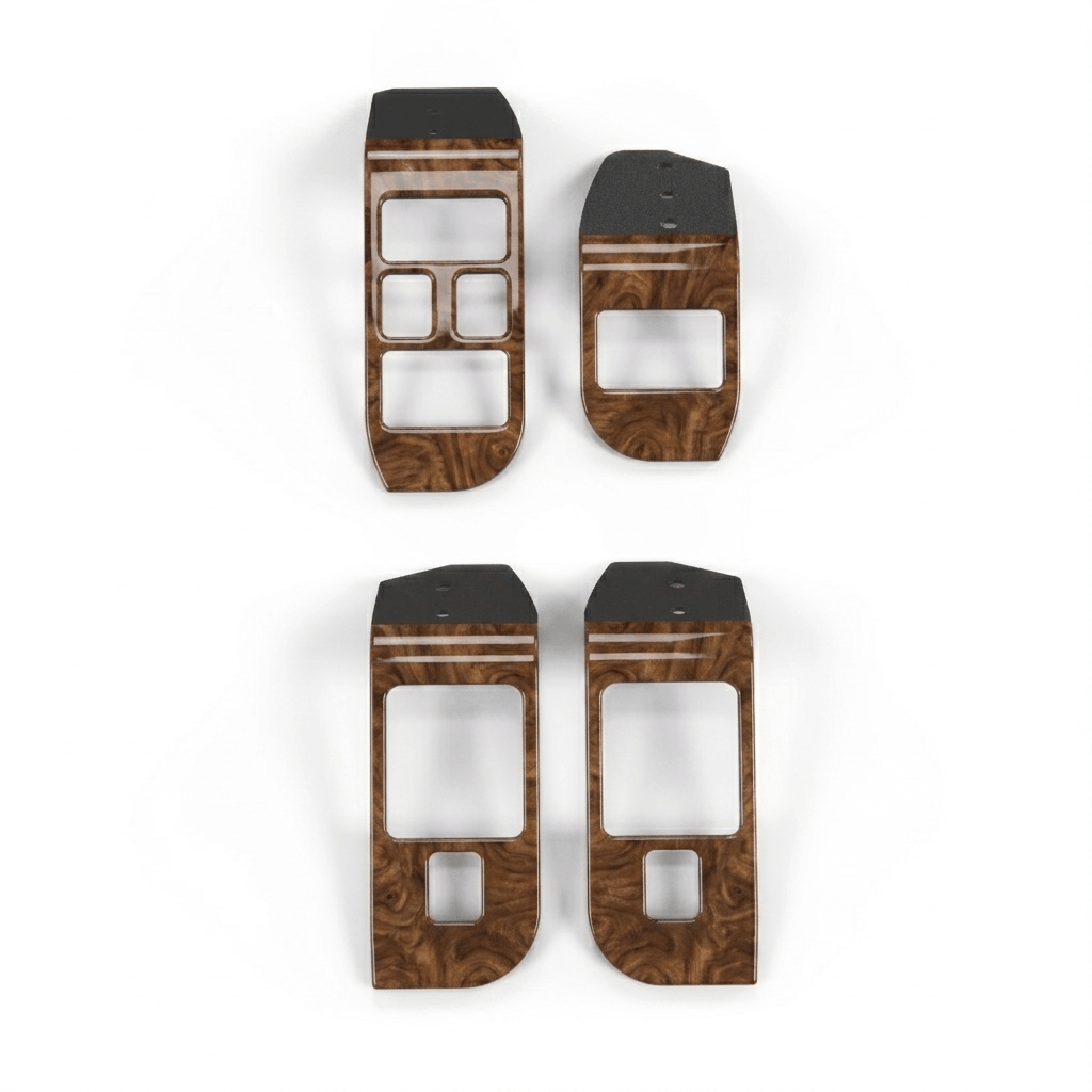 Jaguar XJ6 XJ12 X300 LHD Tür Ashtray und Schalter Wood Verkleidung Burr Walnut Set Of 4 GNA1385FA / GNA2827AA / GNA1384DA / GNA2826AA