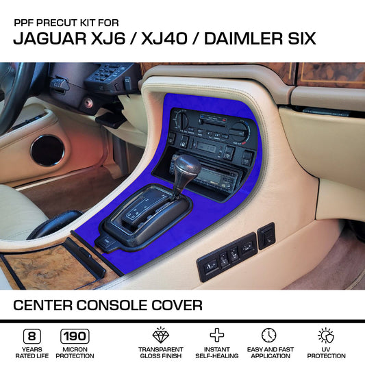 Jaguar XJ6 / XJ40 / Daimler Six Mittelkonsole Protection – PPF Paint Protection Film Precut – Transparent Anti-scratch Abdeckung – Standard