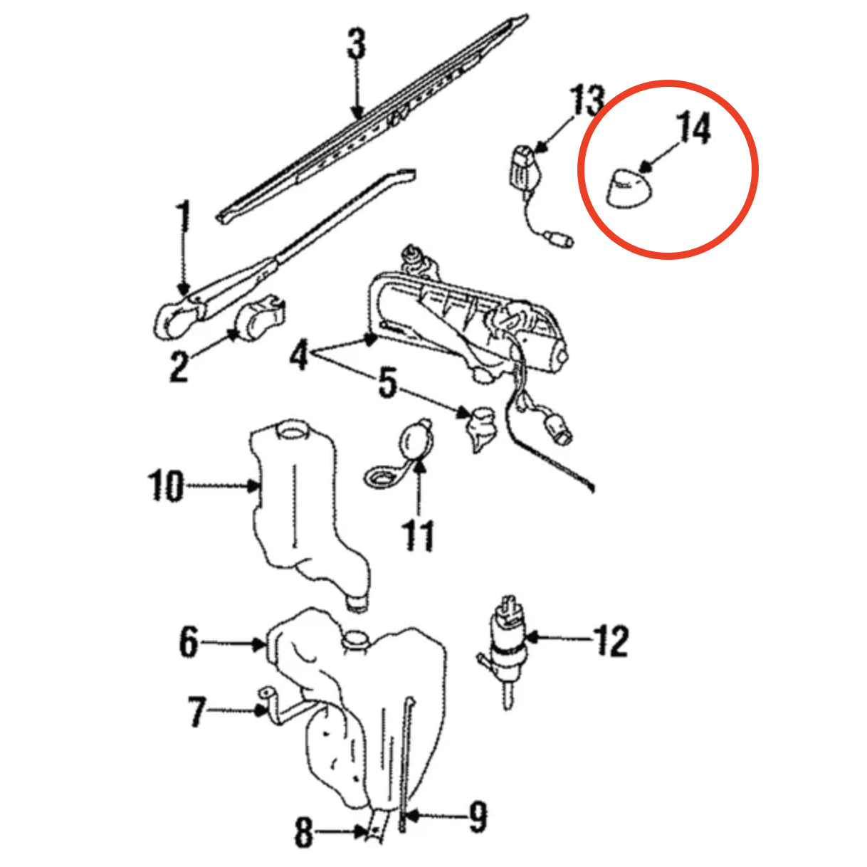 Jaguar XJ6 XJ40 XJ12 Waschdüse Jet Abdeckung 2er-Set DBC3784 1989-1994