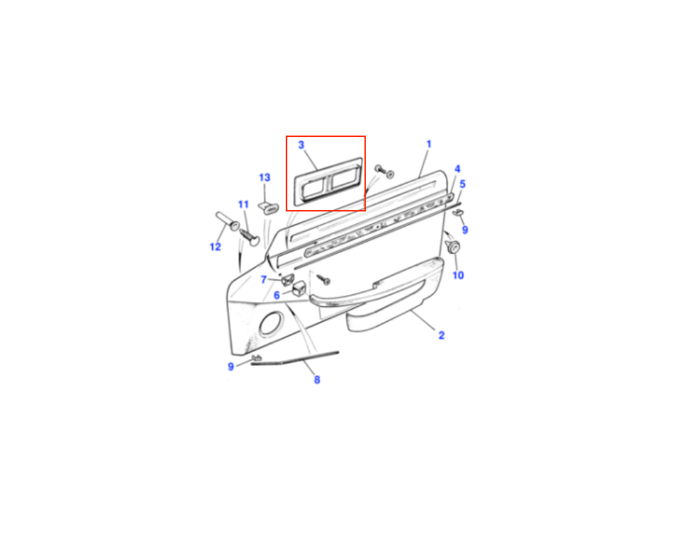 Jaguar XJS Seat Schalter Pack Blende Verkleidung Escutcheon Black BEC9536