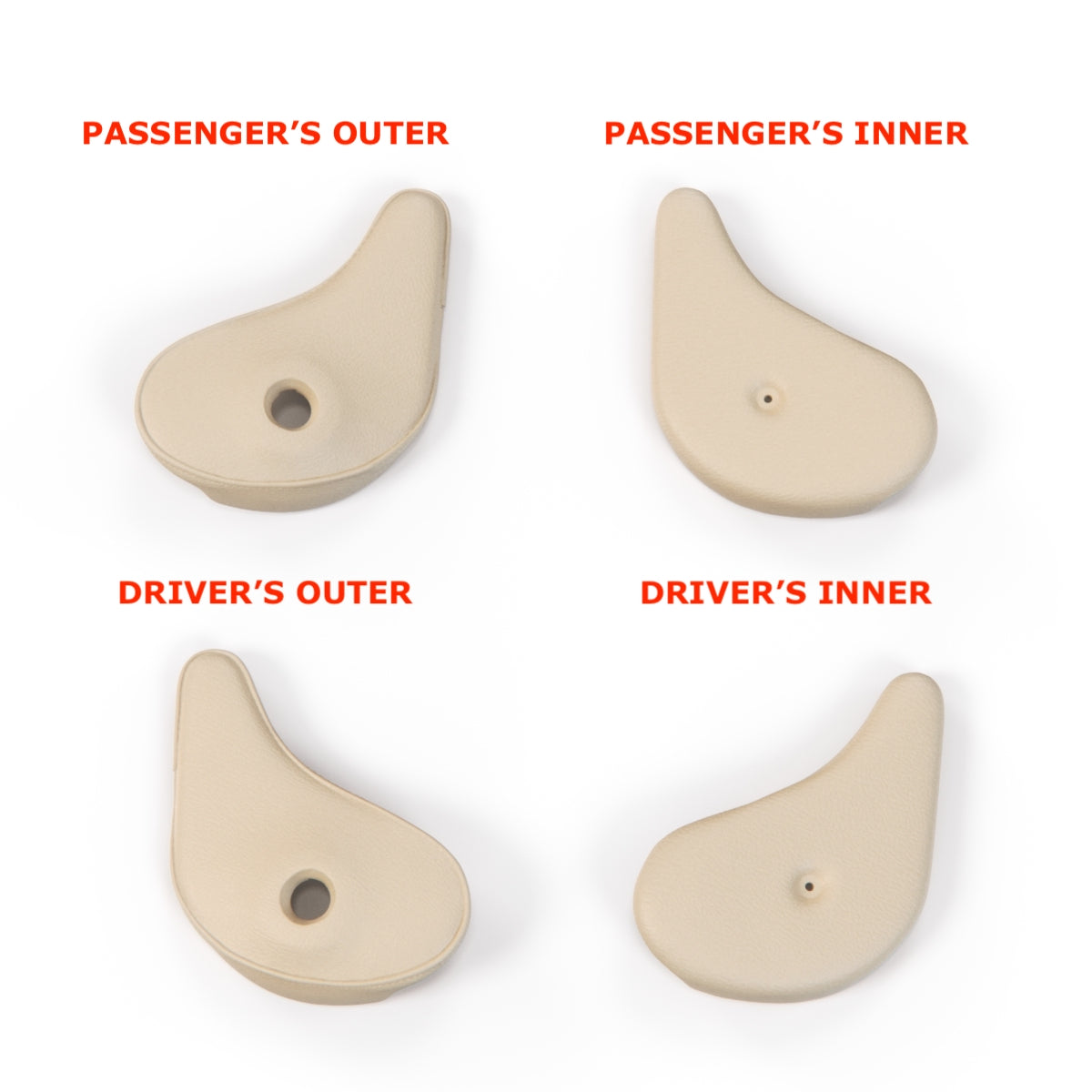Jaguar XJS vorn Seat Verkleidung Abdeckung links oder rechts zwei Ausführungen alle Farben BDC5572 / BDC5573 / BCC7973 / BCC7972