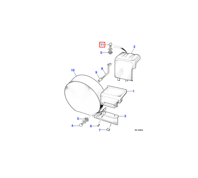 Jaguar XJS Scheinwerfer Access Abdeckung / Turnbuckle Stud Set Of 5 alle Farben BCC3594