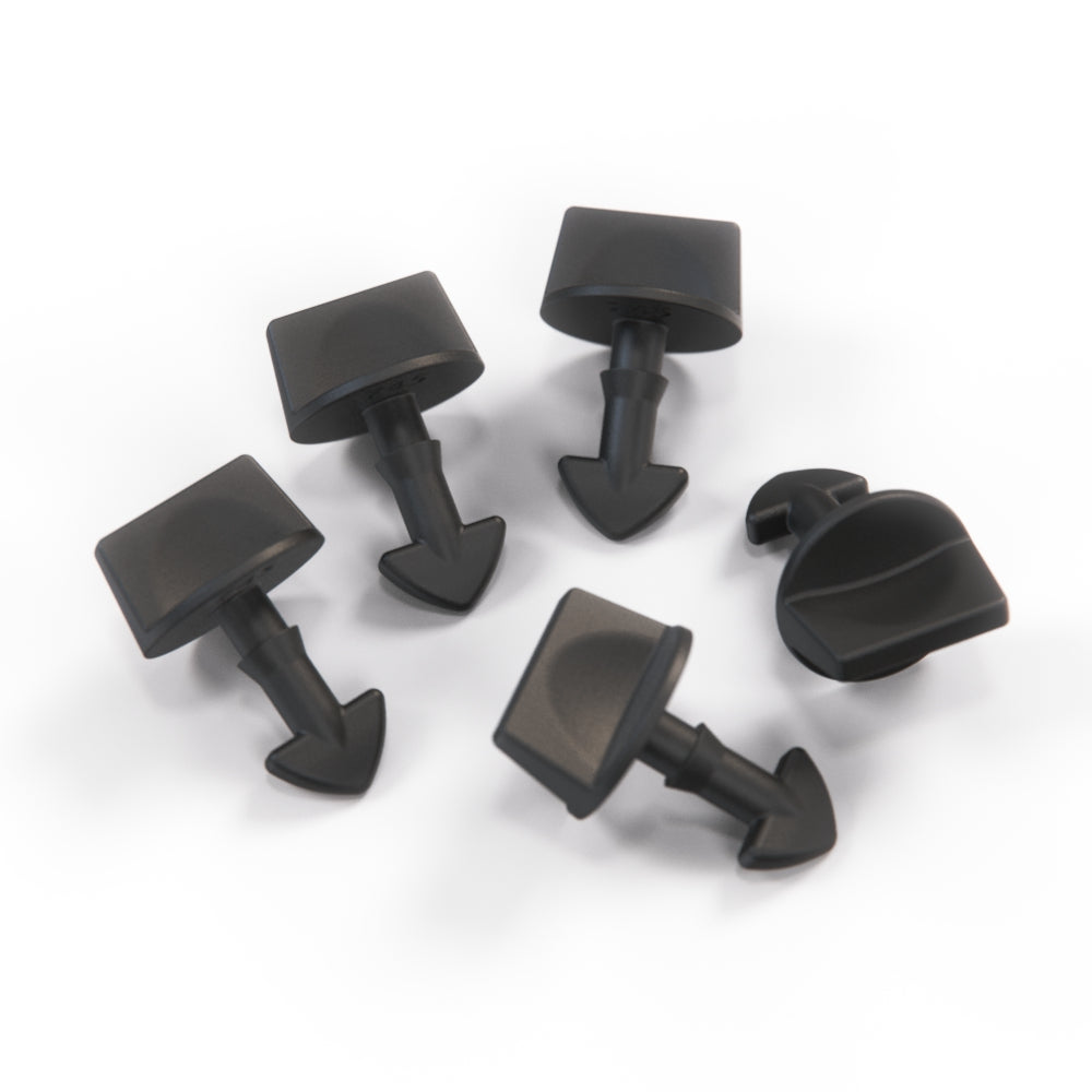 Jaguar XJS Scheinwerfer Access Abdeckung / Turnbuckle Stud Set Of 5 alle Farben BCC3594 – Black