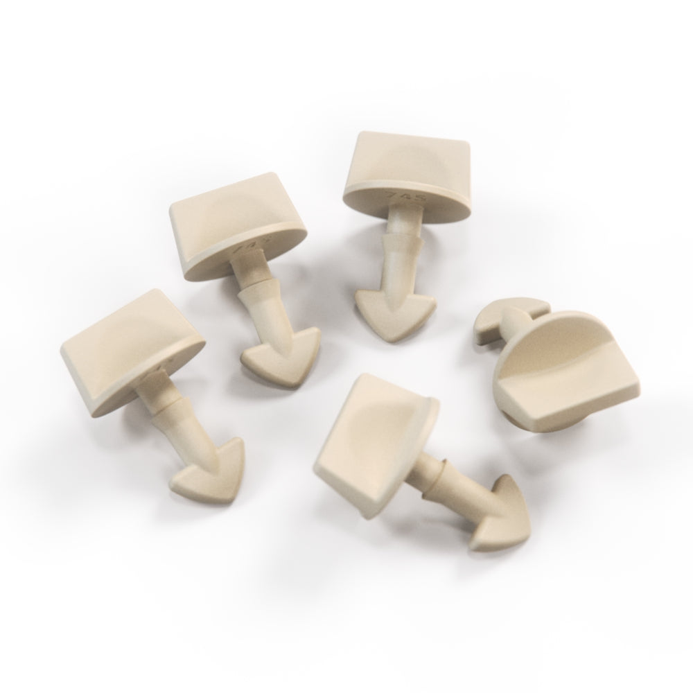 Jaguar XJS Scheinwerfer Access Abdeckung / Turnbuckle Stud Set Of 5 alle Farben BCC3594 – Ivory