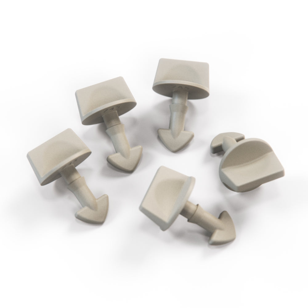 Jaguar XJS Scheinwerfer Access Abdeckung / Turnbuckle Stud Set Of 5 alle Farben BCC3594 – Oatmeal