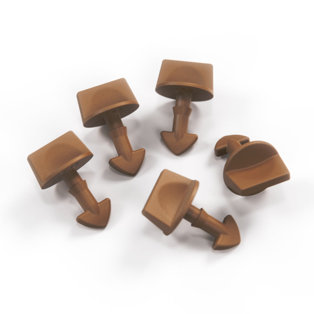 Jaguar XJS Scheinwerfer Access Abdeckung / Turnbuckle Stud Set Of 5 alle Farben BCC3594 – Saddle
