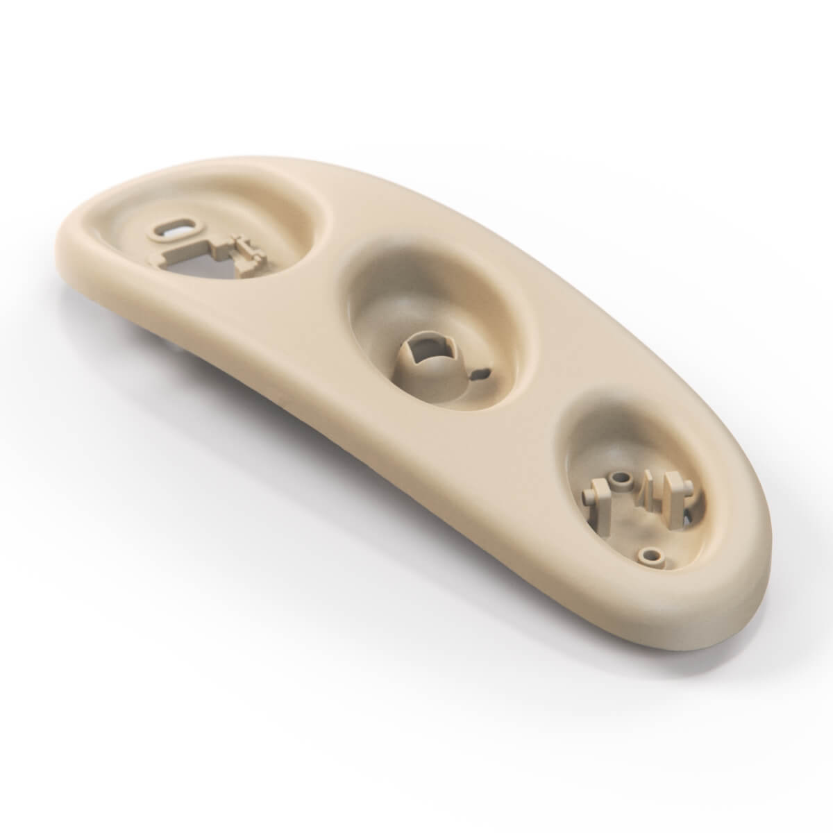 Jaguar XK8 / XKR Sitzverstellschalter-Verkleidung links/rechts – Oatmeal (Jaguar) – Rechts – A – 8–12-fache Sitzverstellung