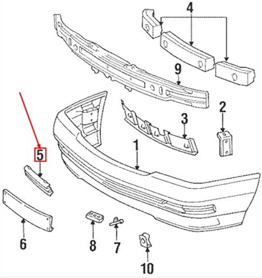 Mercedes-Benz R129 SL Facelift Front Bumper Tow Eye Abdeckung A12988002059999 A1298800205