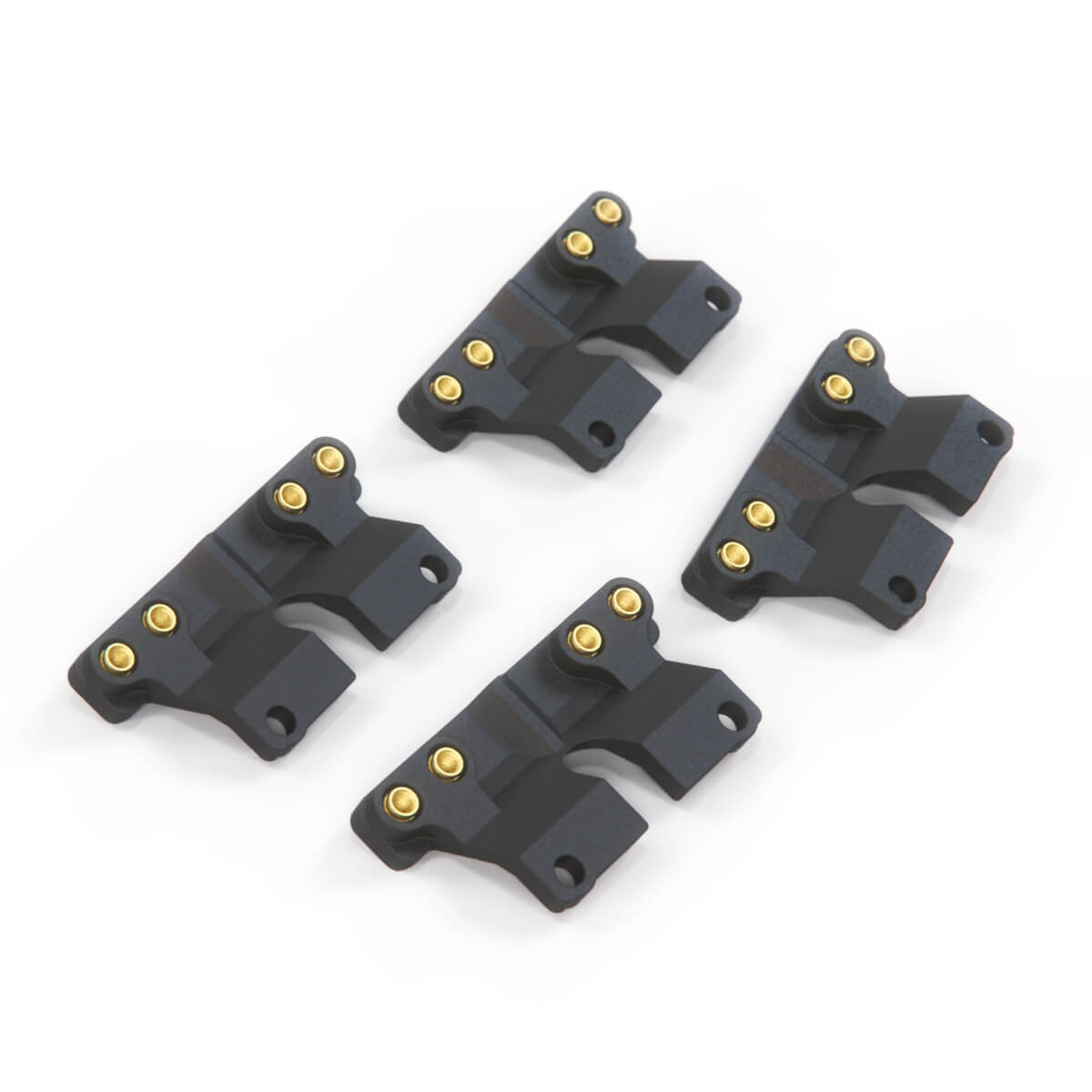Mercedes Benz W140 S Class Fog Light Auxiliary High Beam Mounting Bracket Set of 4 schwarz 1408200756