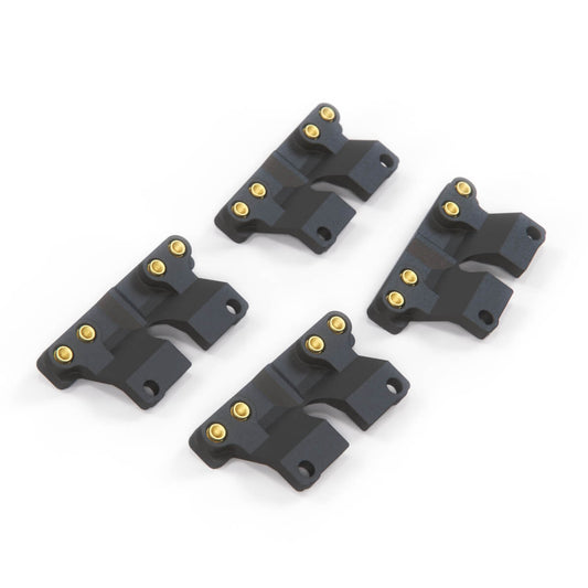 Mercedes Benz W140 S Class Fog Light Auxiliary High Beam Mounting Bracket Set of 4 schwarz 1408200756