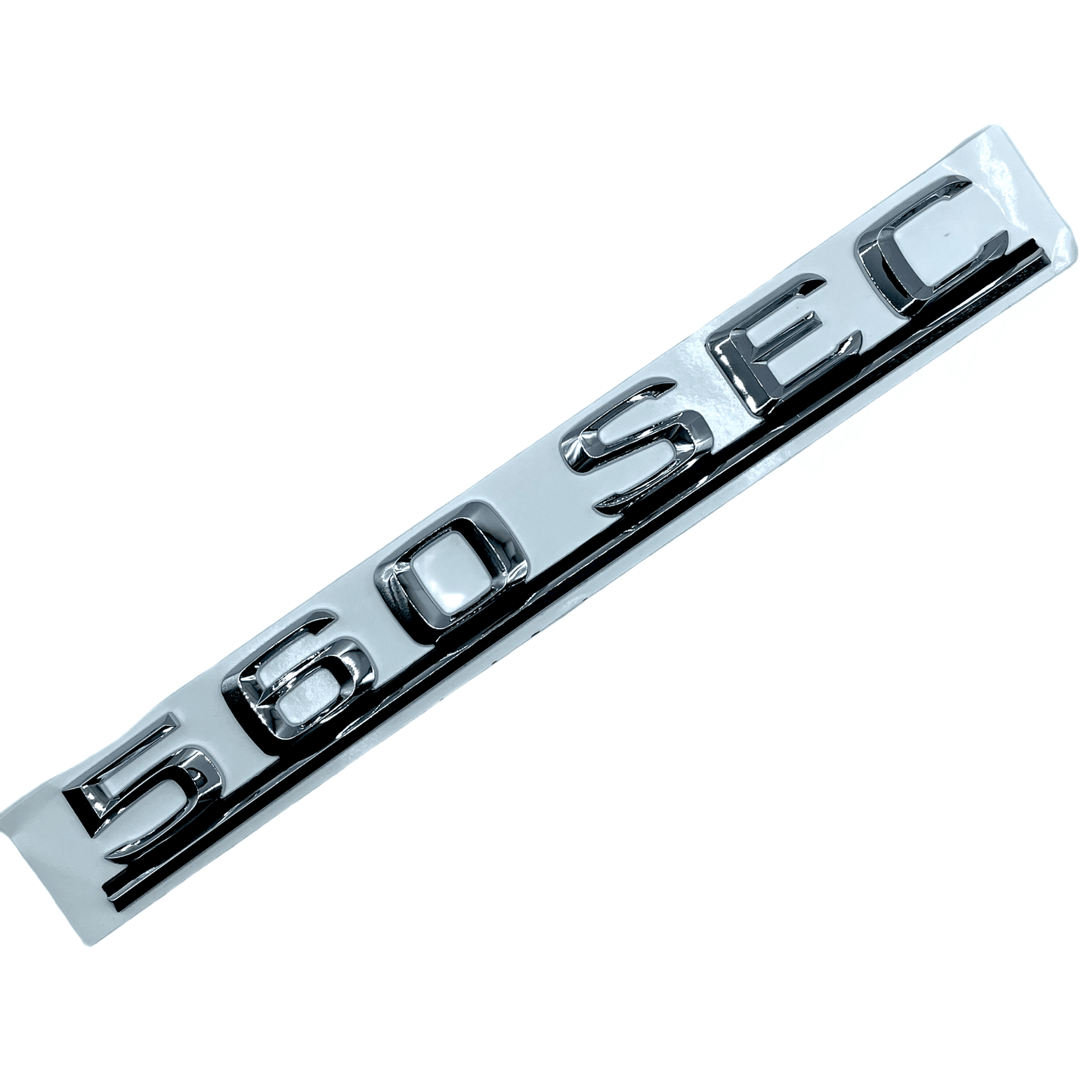Mercedes C126 Emblem 560 SEC Chrome A1268172415