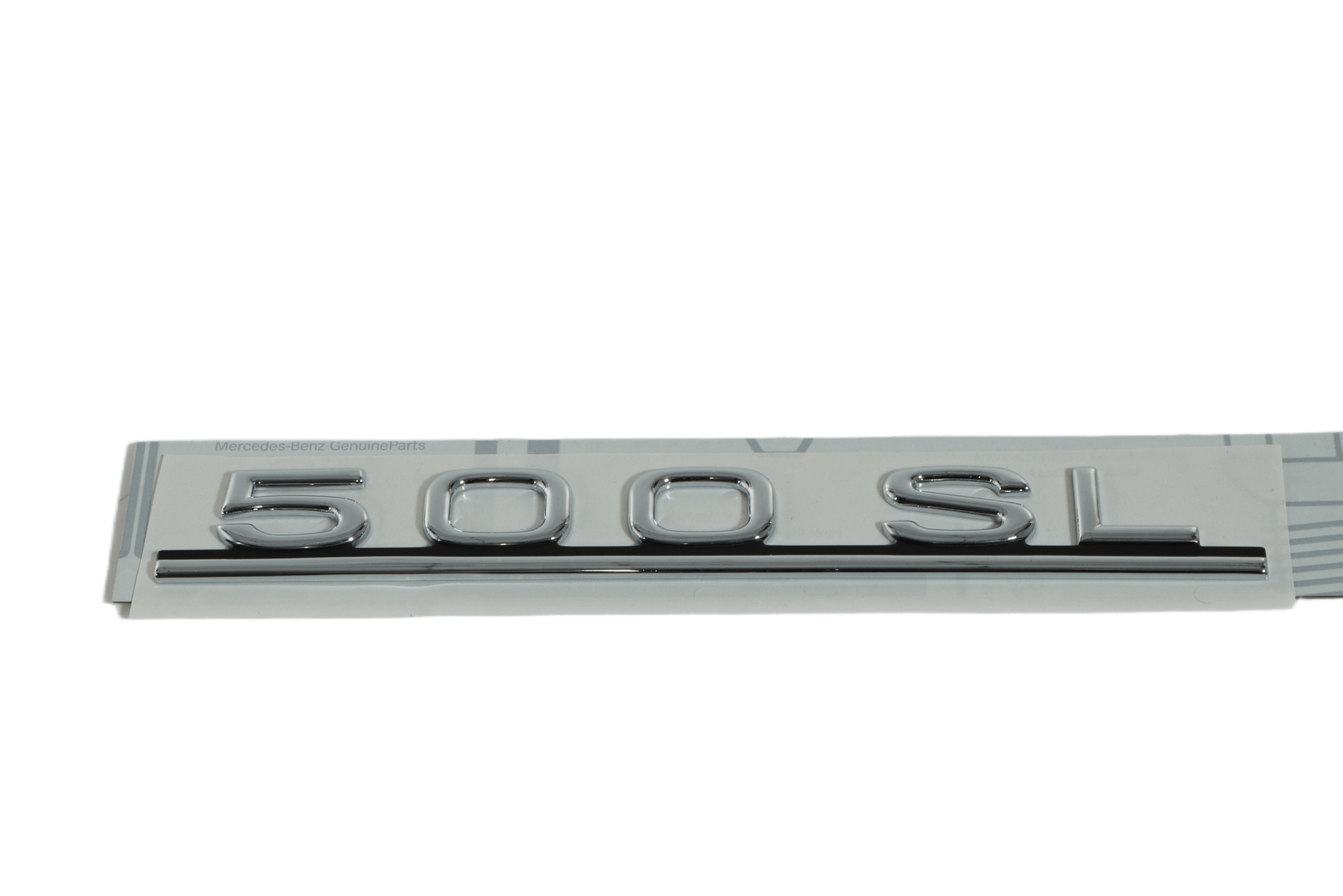 Mercedes R107 Emblem 500SL Chrome A1078171515