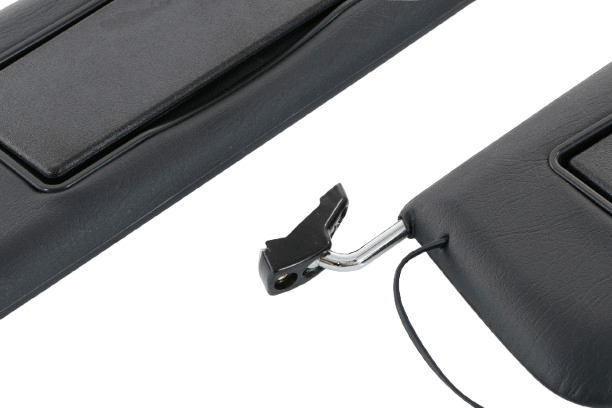 Mercedes R107 Sun Visor With Lighted Mirror Set Of 2 Left And Right schwarz A1078103710 / A1078103810