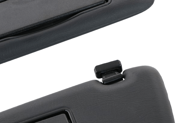 Mercedes R107 Sun Visor With Lighted Mirror Set Of 2 Left And Right schwarz A1078103710 / A1078103810